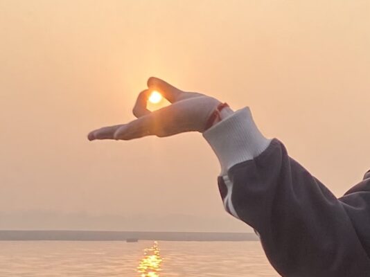 朝日とチンムドラー♪