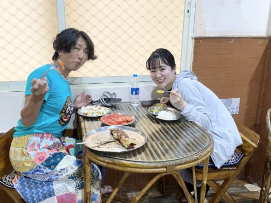 お喋りも楽しいランチタイム