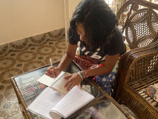 共有スペースで復習