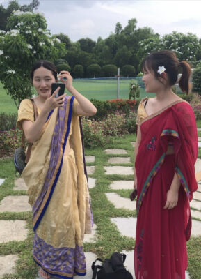 サリーを着てお出かけ♡